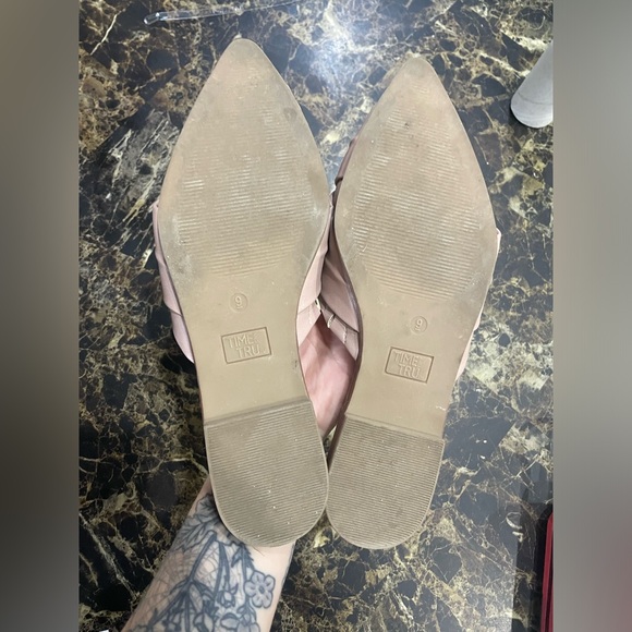 Time and Tru dusty rose slip on flats - Picture 2 of 3